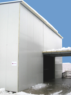 Storage shed - entrance